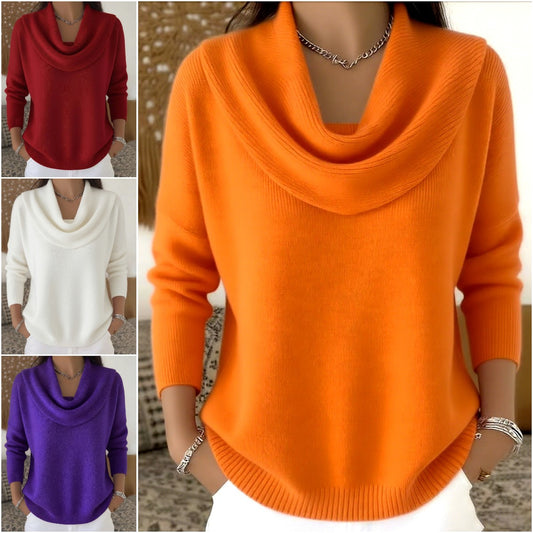 🔥【S-3XL】Nowy sweter z długim rękawem w jednolitym kolorze na jesień/zimę 2026.
