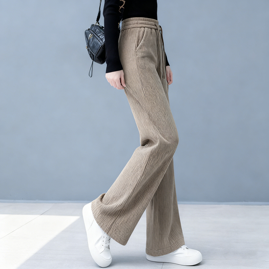 😍【M-3XL】Wysokiej jakości modne, luźne spodnie z wysokim stanem – wyszczuplające i wygodne