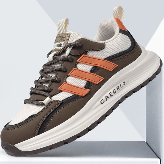 【39-44】 Wodoodporne i odporne na plamy skórzane buty sportowe z miękką podeszwą dla maksymalnego komfortu.