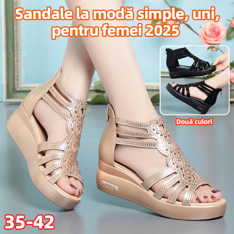 👡【35-40】Novi modni enobarvni ženski sandali