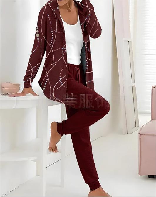 💖 Nov preprost bombažni komplet za jesen in zimo 2025