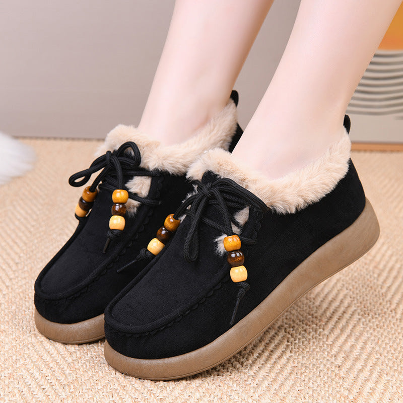 【36-41】🔥🏆Nowe zimowe, ciepłe damskie mokasyny z podszewką z polaru