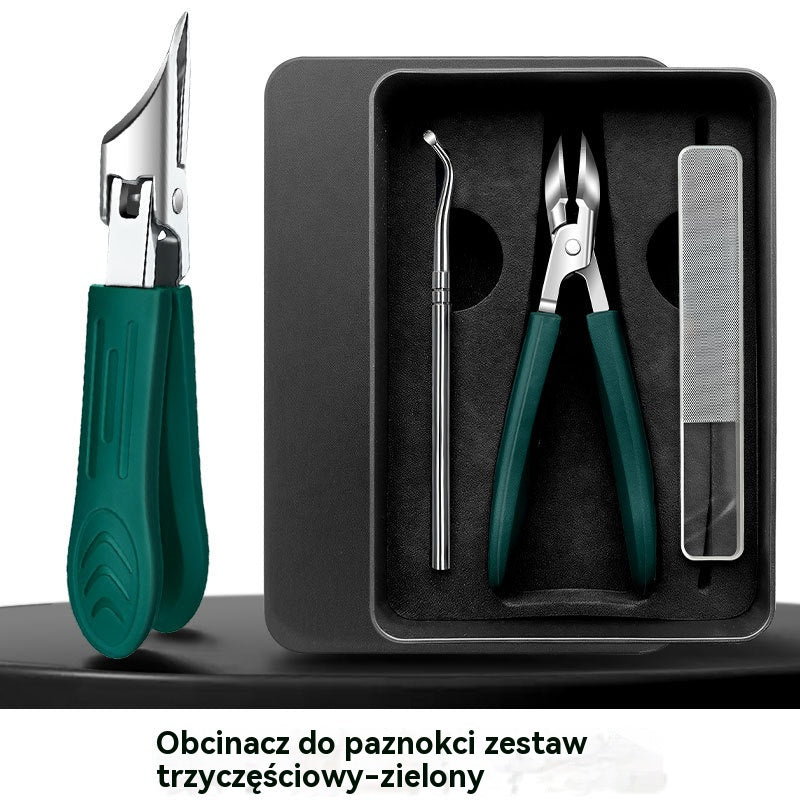 🔥【Kup 1 dostań 1 za darmo】【Zestaw 3 sztuk x2】Obcinacz do paznokci z zabezpieczeniem przed rozpryskiwaniem i krawędzią ściętą pod kątem 25°