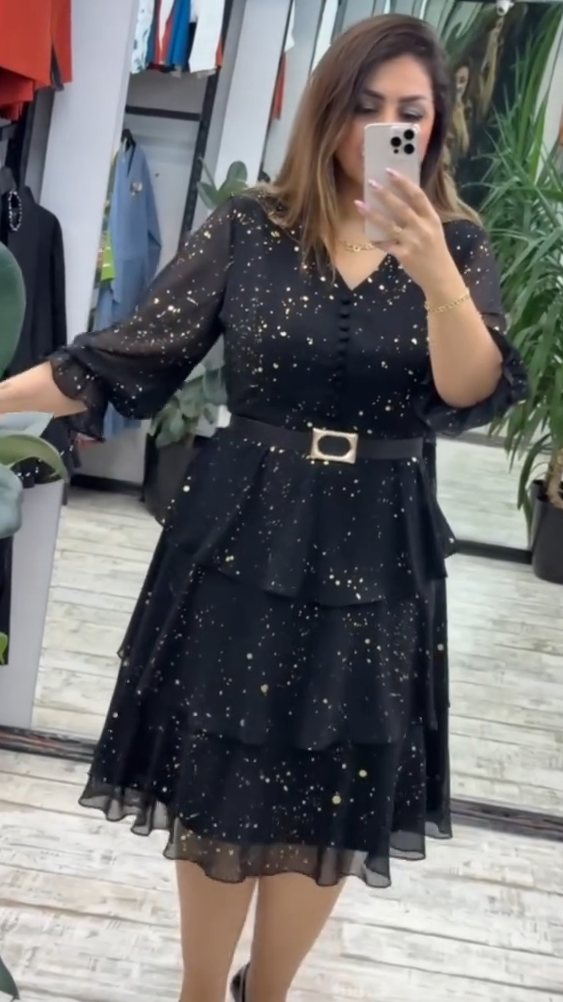 【🥇HOT SALE】(S-5XL) 💋 Visokokakovostna šifonska obleka