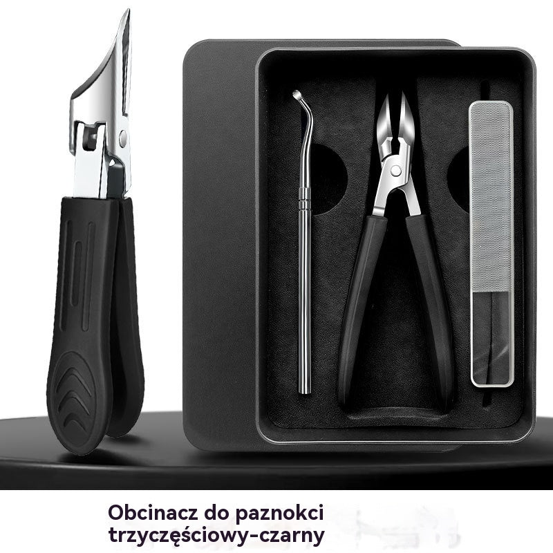🔥【Kup 1 dostań 1 za darmo】【Zestaw 3 sztuk x2】Obcinacz do paznokci z zabezpieczeniem przed rozpryskiwaniem i krawędzią ściętą pod kątem 25°