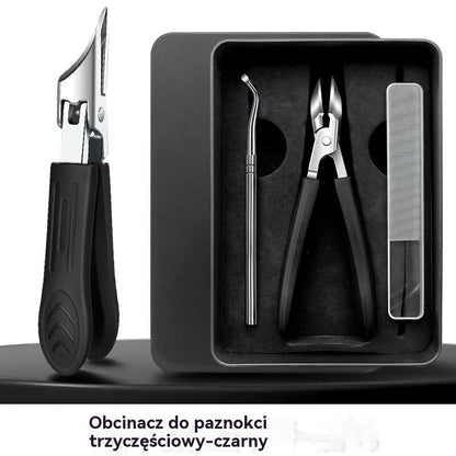 🔥【Kup 1 dostań 1 za darmo】【Zestaw 3 sztuk x2】Obcinacz do paznokci z zabezpieczeniem przed rozpryskiwaniem i krawędzią ściętą pod kątem 25°