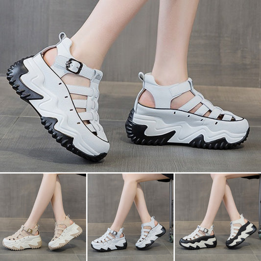 💟【35-40】2026 nowy letni styl, uniwersalne, modne, swobodne sandały na grubej podeszwie