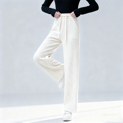 😍【M-3XL】Wysokiej jakości modne, luźne spodnie z wysokim stanem – wyszczuplające i wygodne