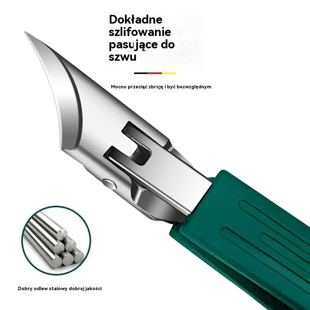 🔥【Kup 1 dostań 1 za darmo】【Zestaw 3 sztuk x2】Obcinacz do paznokci z zabezpieczeniem przed rozpryskiwaniem i krawędzią ściętą pod kątem 25°