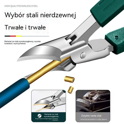 🔥【Kup 1 dostań 1 za darmo】【Zestaw 3 sztuk x2】Obcinacz do paznokci z zabezpieczeniem przed rozpryskiwaniem i krawędzią ściętą pod kątem 25°