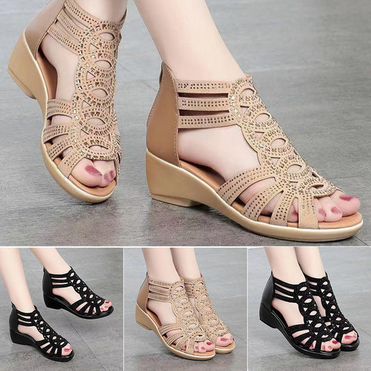 👡【35-40】Novi modni enobarvni ženski sandali