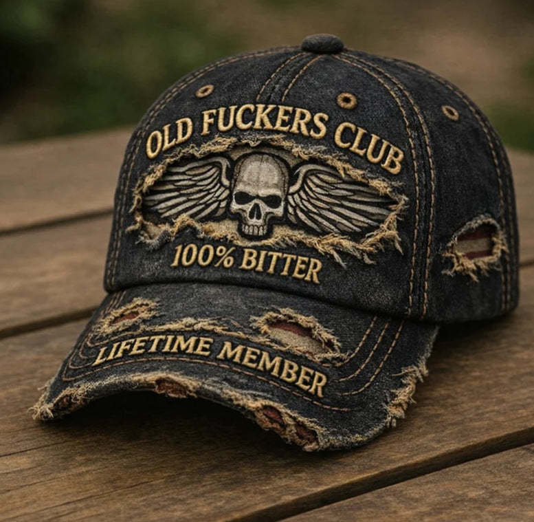 🏁💀Czapka baseballowa w stylu retro z nadrukiem cyfrowym 3D