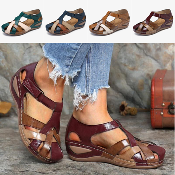 ✨🩰【Promocja sezonowa】【35-43】Damskie wygodne rzymskie sandały z miękkiej skóry